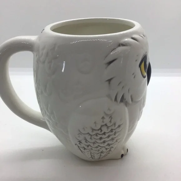Harry Potter White Ceramic 3D Hedwig Snowy Owl Cup Mug 10 oz - Picture 4 of 12